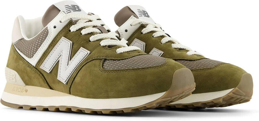 New Balance 574 suède sneakers olijfgroen - Foto 3
