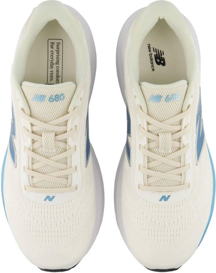 New Balance 680 v9 mesh hardloopschoenen ecru lichtblauw - Foto 2
