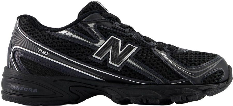 New Balance 740 Bungee sneakers zwart zilvergrijs