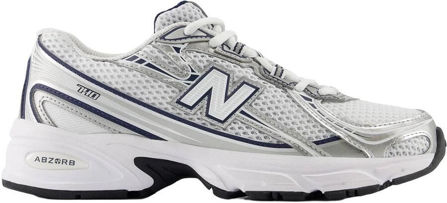 New Balance 740 Kindersneakers Zilver Mesh Synthetisch
