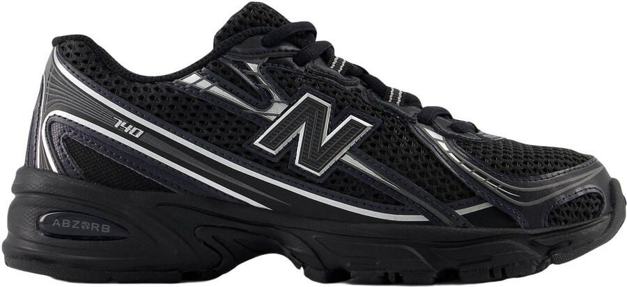 New Balance 740 Kindersneakers Zwart Mesh Synthetisch