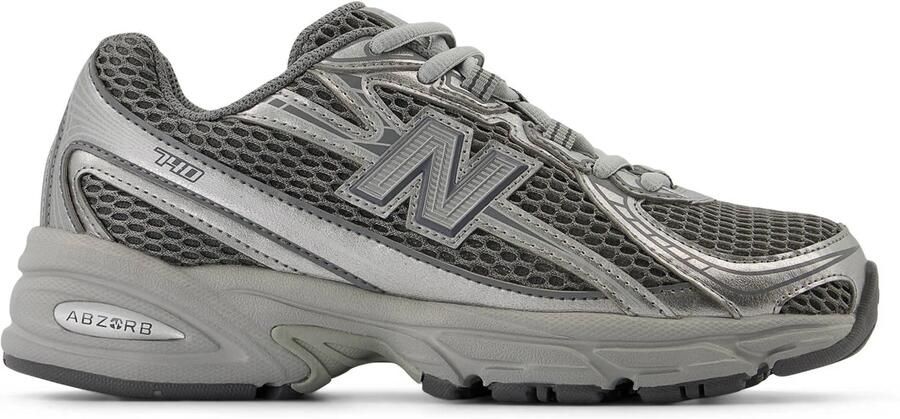 New Balance 740 Kindersneakers Grijs Leer