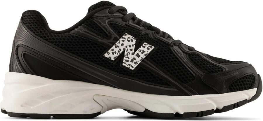 New Balance 740 sneakers met panterprint zwart