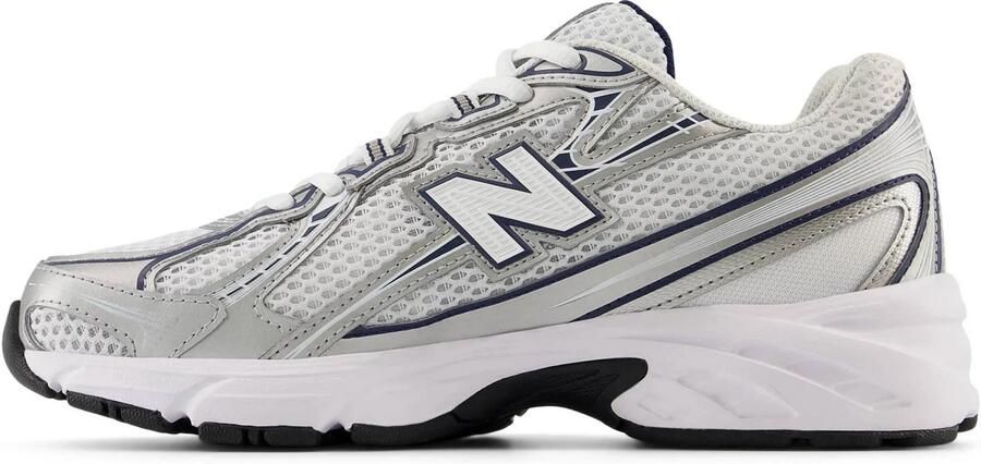New Balance Witte Leren Sneakers Met Geperforeerde Details White - Foto 3