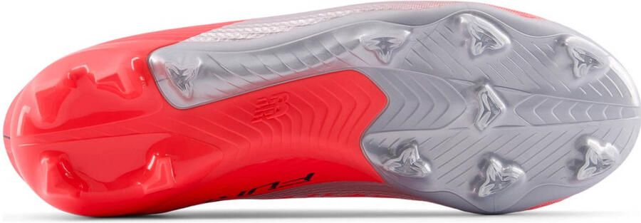 New Balance FURON TEAM FG V8 senior voetbalschoenen rood donkerblauw - Foto 2