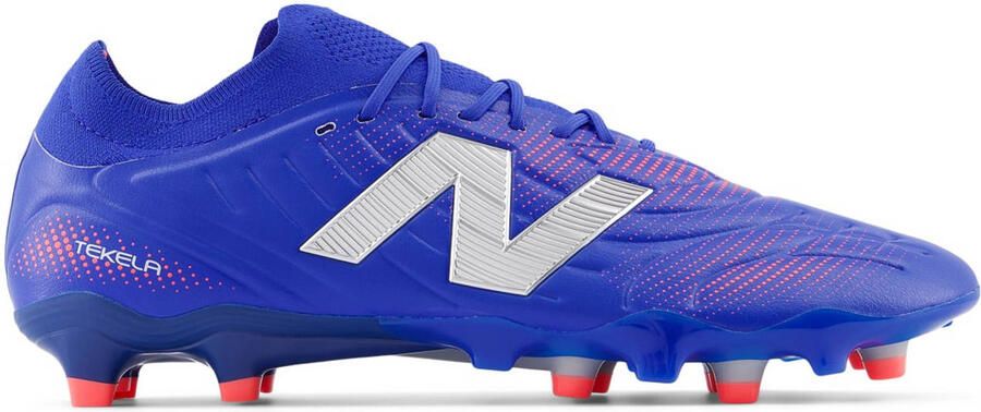 New Balance TEKELA PRO LOW LACED FG V5 senior voetbalschoenen kobaltblauw wit rood