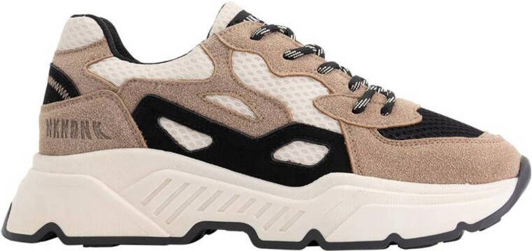 NIK&NIK Daniel chunky suède sneakers beige zwart Suede 40 - Foto 2