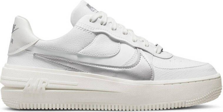 Nike Air Force 1 PLT.AF.ORM sneakers wit metallic zilver