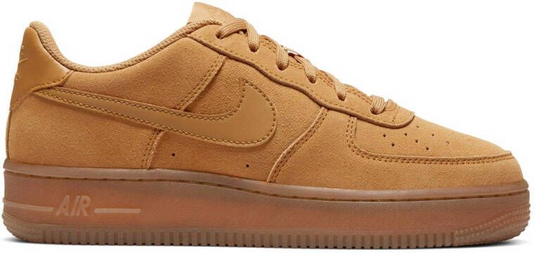 Nike Air Force 1 Lv8 3 (gs) Basketball Schoenen wheat wheat gum light brown maat: 40 beschikbare maaten:36.5 37.5 38.5 39 40