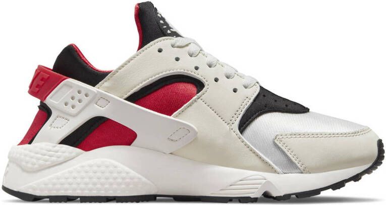 Nike Air Huarache sneakers ecru rood zwart