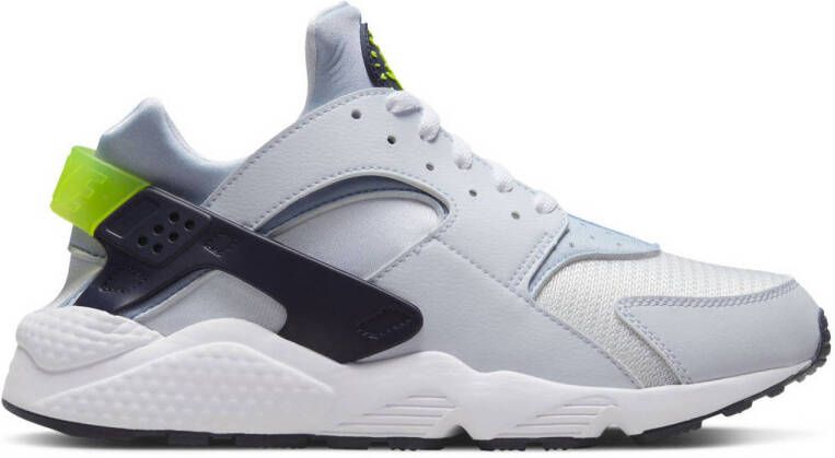 Nike Air Huarache sneakers wit donkerblauw geel