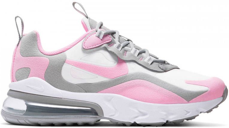 Nike Air Max 270 React sneakers wit grijs roze