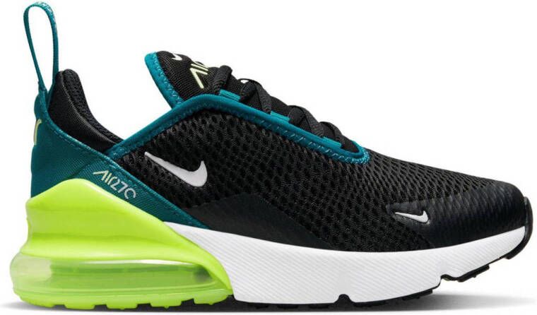 Nike Air Max 270 sneakers zwart limegroen aqua