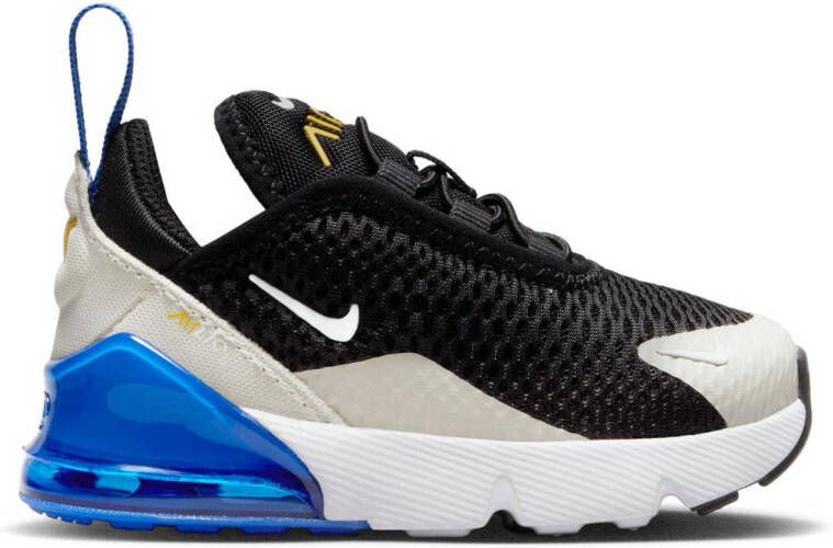 Nike Air Max 270 sneakers zwart wit kobaltblauw