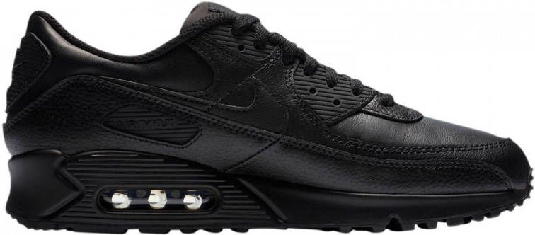 Nike Air Max 90 Leather Heren Sneakers Black Black-Black