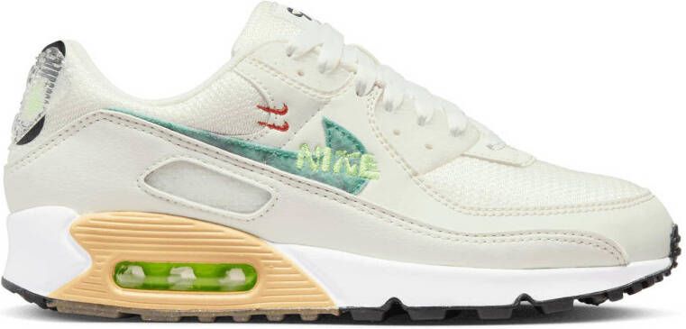 Nike Air Max 90 SE sneakers wit groen