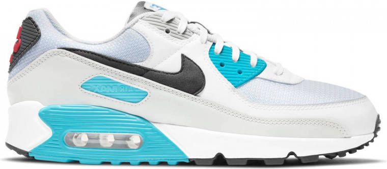 Nike Air Max 90 sneakers wit donkergrijs-turquoise
