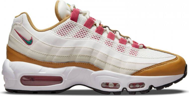 Nike Air Max 95 sneakers wit camel groen fuchsia