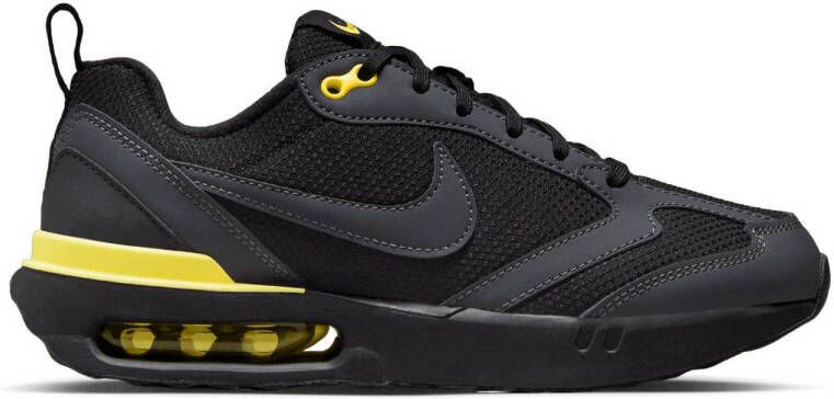 Nike Air Max Dawn Next Nature sneakers zwart antraciet geel