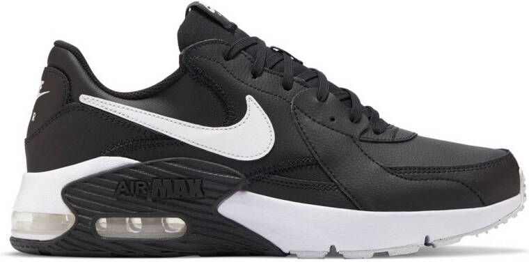 Nike air max excee leather sneakers zwart wit heren