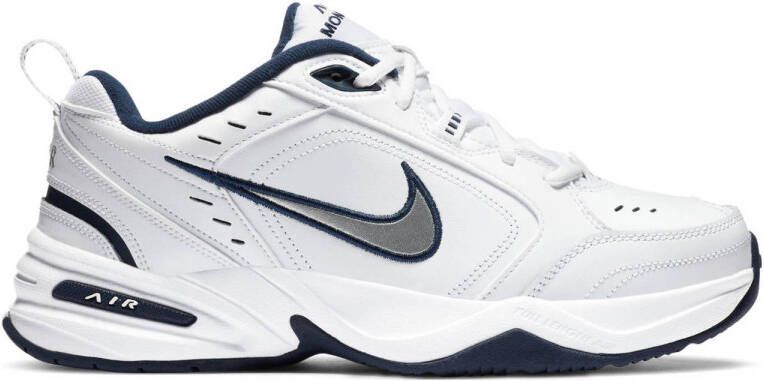 Nike Air Monarch IV fitness schoenen wit zilver metallic