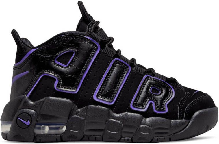 Nike Air More Uptempo sneakers zwart paars