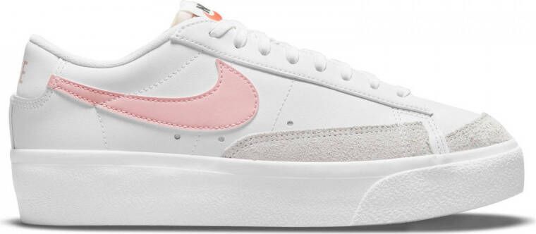 Nike Wmns Blazer Mid Basketball Schoenen white pink oxford black summit white maat: 36.5 beschikbare maaten:38.5 39 40.5 36.5 42