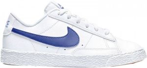 Nike Blazer Low (PS) leren sneakers wit blauw