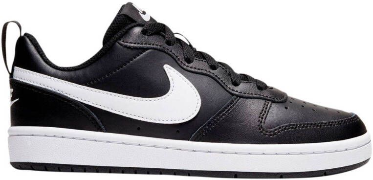 Nike Court Borough Low 2 (GS) leren sneakers zwart wit