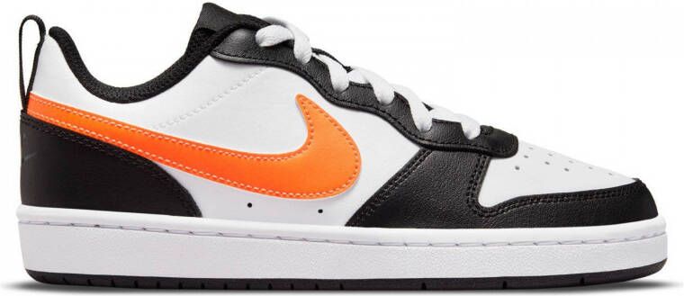 Nike Court Borough Low 2 leren sneakers wit oranje zwart
