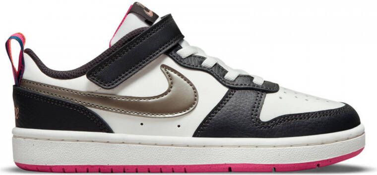 Nike Court Borough Low 2 SE sneakers wit zilver zwart roze