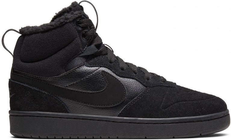 Nike Kids Zwarte Nike Hoge Sneaker Court Borough Mid Kids