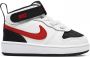 Nike COURT BOROUGH MID 2(TDV)leren sneakers wit rood zwart - Thumbnail 1