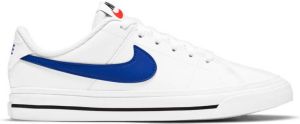 Nike Court Legacy sneakers wit blauw rood
