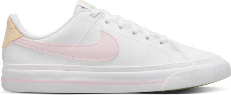 Nike court legacy chk sneakers wit roze dames