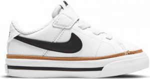 Nike Court Legacy sneakers wit zwart bruin
