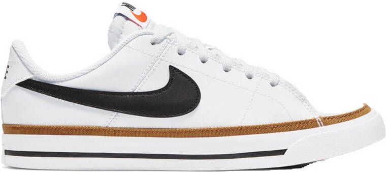 Nike Court Legacy Schoenen White Black Desert Ochre Gum Light Brown Kinderen