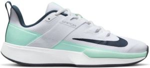 Nike Court Vapor Lite HC tennisschoenen wit donkerblauw mintgroen