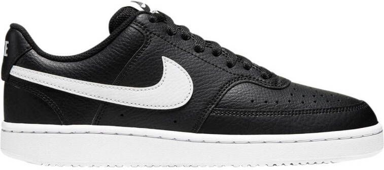 Nike Court Vision Low leren sneakers zwart wit