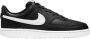 Nike Court Vision Low Sneakers Black White-Photon Dust - Thumbnail 2