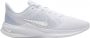 Nike Downshifter 10 hardloopschoenen wit zilver - Thumbnail 1