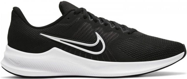 Nike Downshifter 11 hardloopschoenen zwart wit grijs