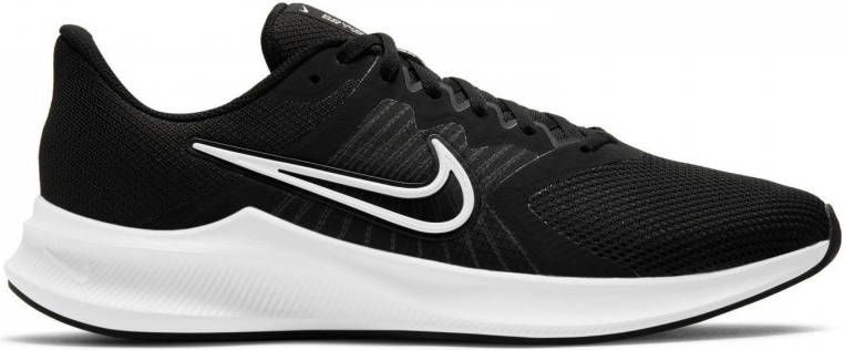Nike Downshifter 11 hardloopschoenen zwart wit grijs