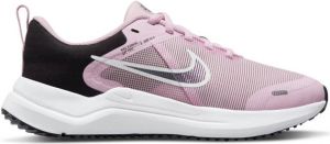 Nike Downshifter 12 Next Nature hardloopschoenen roze wit zwart kids
