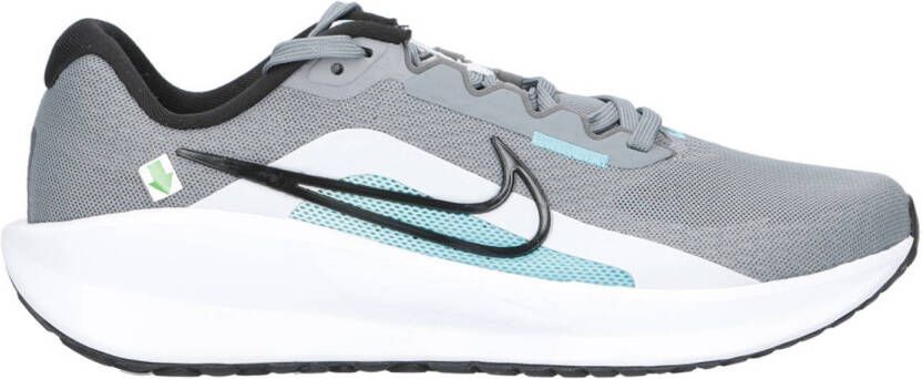 Nike Downshifter 13 hardloopschoenen grijs zwart aqua
