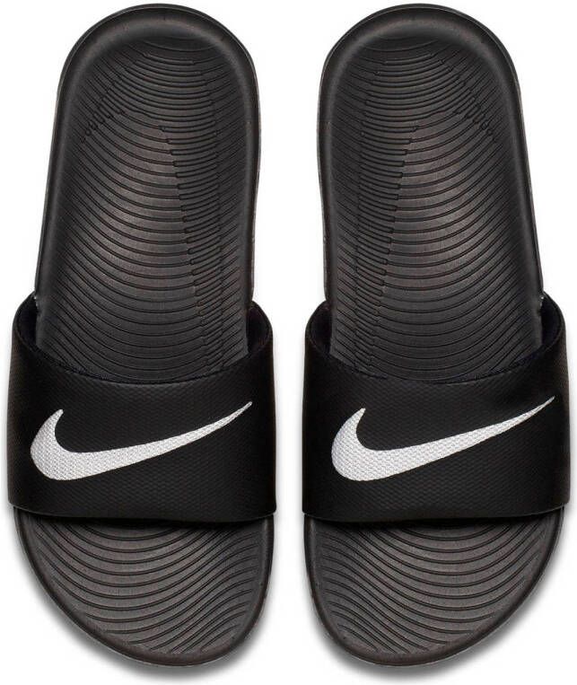 Nike Kawa Slide badslippers zwart wit