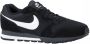 Nike Md Runner 2 Heren Sneakers Black White-Anthracite - Thumbnail 1