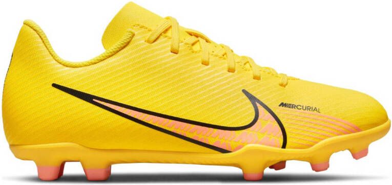 Nike Mercurial Vapor 15 club FG MG Jr. voetbalschoenen geel oranje zwart