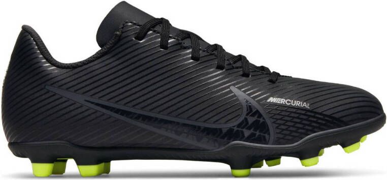 Nike Jr. Mercurial Vapor 15 Club FG MG Voetbalschoenen voor kleuters kids(meerdere ondergronden) Black Summit White Volt Dark Smoke Grey Kind