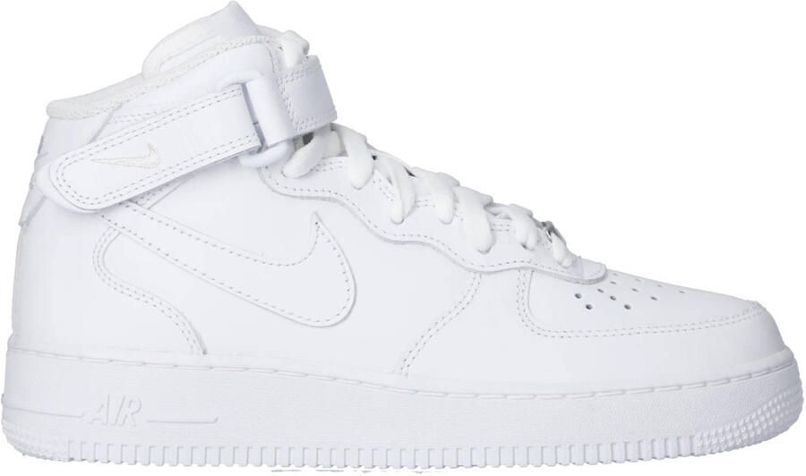 Nike Air Force 1 Mid basisschool Schoenen White Leer Textil Foot Locker